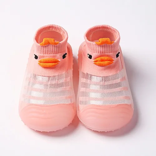 Miniatura 2 de Gaoqi Pantuflas de goma para niños pequeños, zapatos lindos para niñas y niños, parte inferior suave, antideslizantes, zapatos y calcetines