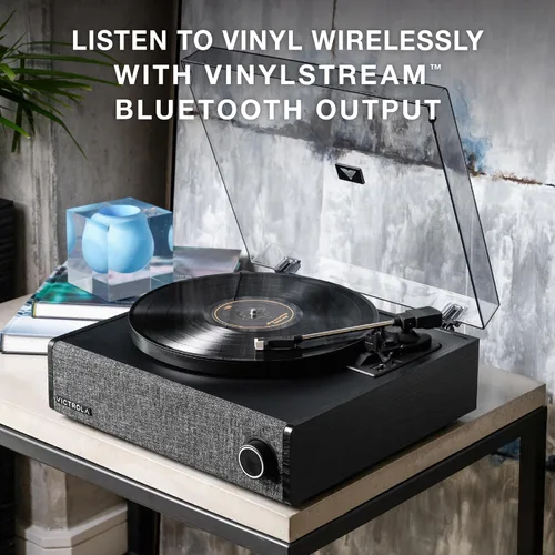 Miniatura 3 de Victrola Eastwood LP - Reproductor de discos Bluetooth - Tocadiscos de 3 velocidades, cartucho Audio Technica AT-3600L MM, salida Bluetooth Vinyl