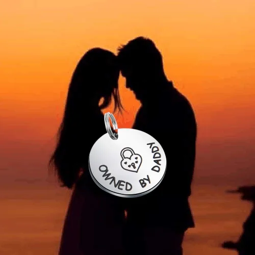 Miniatura 3 de MAOFAED Regalo para parejas, regalo para esclava propiedad de papá DDLG, regalo BDSM, regalo para el día de San Valentín, regalo para ella, Metal