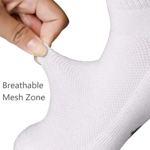 Miniatura 4 de +MD Bamboo Mens and Womens Socks Low Cut 6 Pairs Soft Smell Control Cushioned Dress Casual Socks