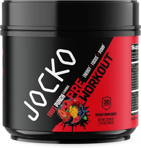 Miniatura 10 de Jocko Fuel Ultimate Polvo Pre-Entrenamiento - Bebida energética en polvo para antes del entrenamiento para hombres y mujeres - Mezcla nootrópica sin