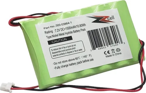 Batería para alarma Honeywell LYNXRCHKITHC 781410403291 55026089 WALYNX-RCHB-SC WALYNXRCHBSC LYNXRCHKIT-SC ADEMCO 300-03865, 7.2V, 1500mAh (Nota: