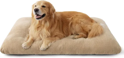 Miniatura 19 de Bedsure - Cama XXL lavable para perros para jaula, almohada gigante de felpa suave para mascotas, cojín para cama de perrera con base Gris