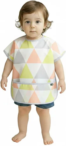 Miniatura 30 de Plie Short Sleeve Waterproof Bib for Toddlers – Easy Clean Feeding Apron for Mealtime, Daycare, Self-Feeding, Lightweight