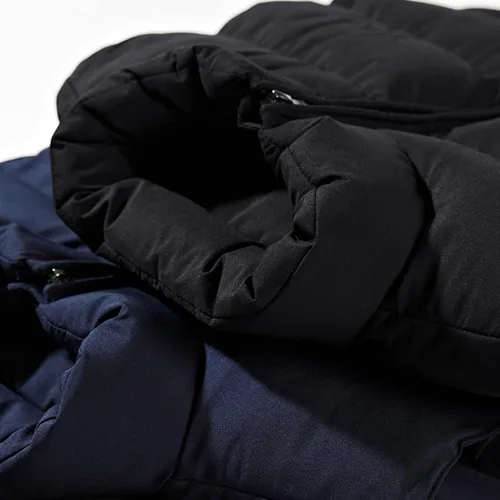 Miniatura 2 de WENKOMG1 Chaleco de plumón de invierno para hombre, abrigo de algodón cálido de otoño, color sólido, con cremallera, sin mangas, suave, ligero, ropa