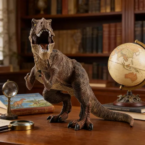 Miniatura 4 de Tinsow Juguete grande de dinosaurio T-Rex de 12 pulgadas, figura grande de Tiranosaurio Rex para coleccionistas, decoración de fiesta, regalos