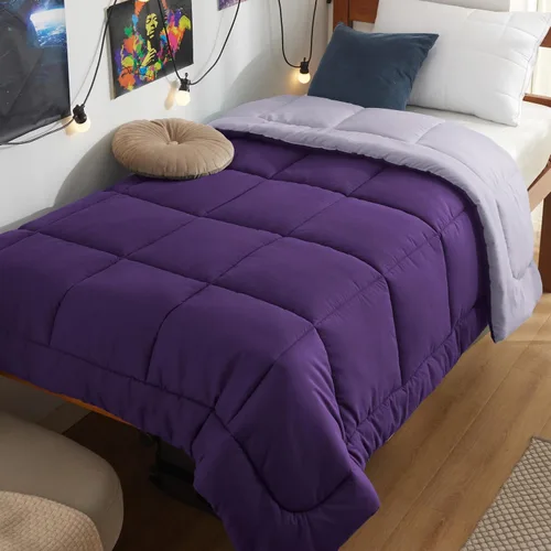 Miniatura 40 de Bedsure Edredones de edredón tamaño matrimonial, edredón acolchado alternativo, ultra suave y ligero, con 8 pestañas, lavable a máquina, 82 x 86