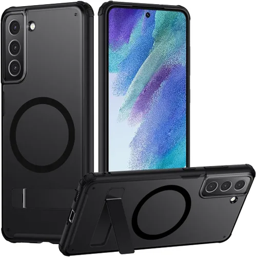 Miniatura 18 de TIANNIUKE Funda Magnética para Samsung Galaxy S21 5G, Mate Translúcida Anti-Huellas Dactilares, Compatible con MagSafe, Ajuste Delgado a Prueba
