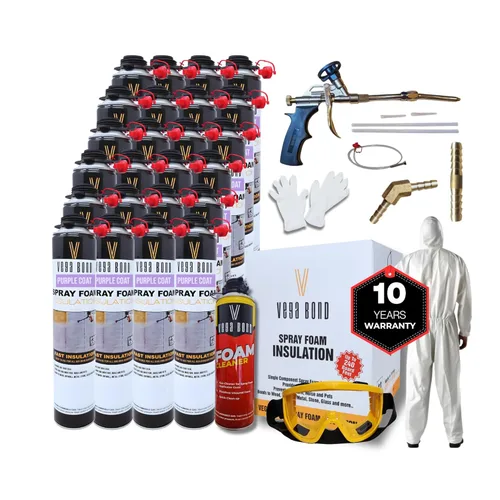 Miniatura 12 de Vega Bond SF001 - Paquete de 12 unidades, de un solo componente premium, autoexpandible, espuma en aerosol de aislamiento de celda cerrada