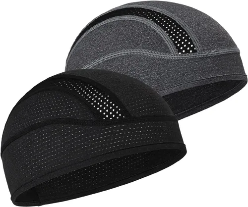 Miniatura 34 de Gorro con forro para casco de calavera, malla de enfriamiento para hombres y mujeres, se adapta debajo de los cascos