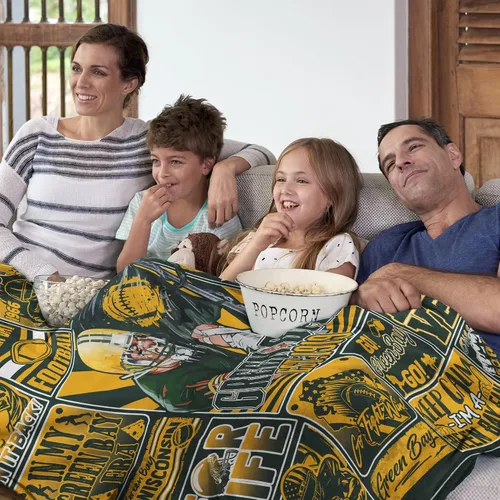 Miniatura 4 de Manta de fútbol para fanáticos, regalos para hombres de 80"x60", manta deportiva para mujeres, manta de estilo de fútbol, mercancía y equipo Manta