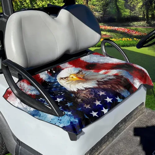 Miniatura 16 de Yewattles Funda de Asiento de Carrito de Golf Portátil Toalla de Asiento Club Car Ajuste Universal Carrito de Golf de 2 Asientos