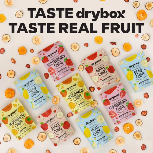 Miniatura 7 de Drybox Chips de manzana seca sin azúcar añadido, paquete de 3 patatas fritas de manzana, paquetes de aperitivos de manzana en rodajas al horno