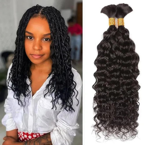 Miniatura 67 de Extensiones de cabello humano afro rizado 4B 4C Afro Kinky a granel de cabello humano virgen sin procesar para mujeres, negro natural, 8 pulgadas