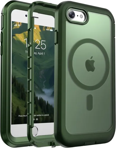 Miniatura 162 de jaroco - Funda magnética compatible con MagSafe para iPhone 11 de 6.1 pulgadas; protección de grado militar contra caídas, de doble capa