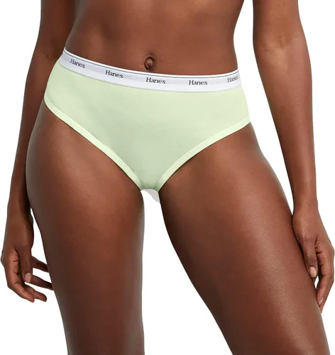 Miniatura 2 de Hanes Women's Originals Hi-Leg Panties, Breathable Stretch Cotton Underwear, Assorted, 6-Pack