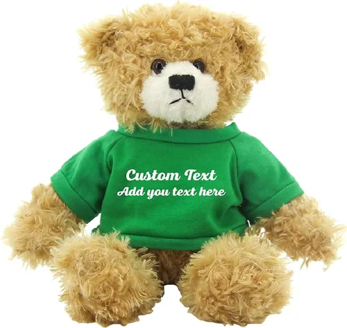 Miniatura 11 de Oso Brandon beige personalizado – Juguete de peluche personalizado de 12 pulgadas – Regalo perfecto de oso personalizado para graduación, San