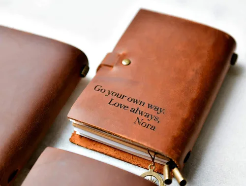 Miniatura 4 de Personalized Distressed Leather Journal by Left Coast Original