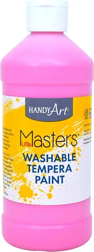 Miniatura 24 de Handy Art Little Masters - Pintura al temple lavable, turquesa, botella de 128 onzas, brillante y mezclable, alta opacidad, colores lavables