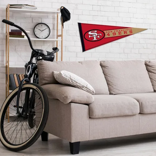 Miniatura 3 de Rico Industries NFL FootballRetro 12" x 30" Felt Wall Décor Pennant - Great for Home/Bed Room/Man Cave Décor