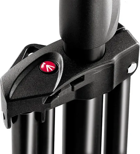 Miniatura 5 de Manfrotto 1004BAC - Soporte de luz maestro de aluminio acolchado de aire de 144 pulgadas con 4 secciones y 3 elevadores, color negro