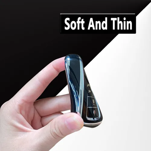Miniatura 4 de Funda para llavero ShuDay Compatible con Honda Accord Civic Cr-V Hr-V Fit Odyssey Jed Crosstour Crider Accesorios (Negro)
