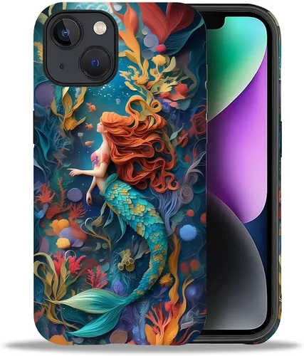 Miniatura 126 de DAIZAG Funda compatible con iPhone 11, hermoso color arena, patrón completo, carcasa rígida híbrida de plástico TPU + funda de protección