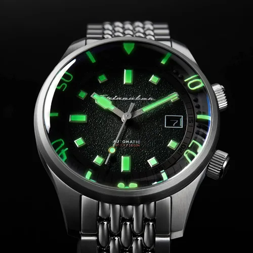 Miniatura 3 de Spinnaker Mens 42mm Bradner Automatic 3 Hands Watch with Genuine Leather or Stainless Steel Strap SP-5062