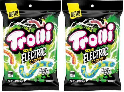 Miniatura 8 de Trolli Electric Crawlers Candy, bolsa de 6.3 onzas