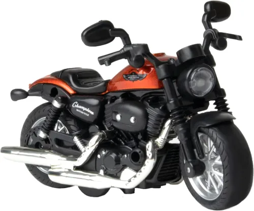 Miniatura 8 de Motocicleta de juguete fundida a presión, motocicleta con sonidos y luces 1:14 accionados por fricción para niños, juguetes de motocicleta, regalo