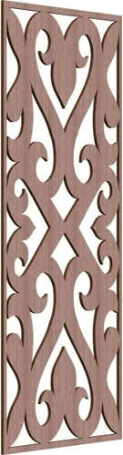 Miniatura 48 de Keene Paneles de pared decorativos de madera con calado, 9 3/8 pulgadas de ancho x 24 3/8 pulgadas de alto x 1/4 de alto, roble rojo rojo (Red Oak)