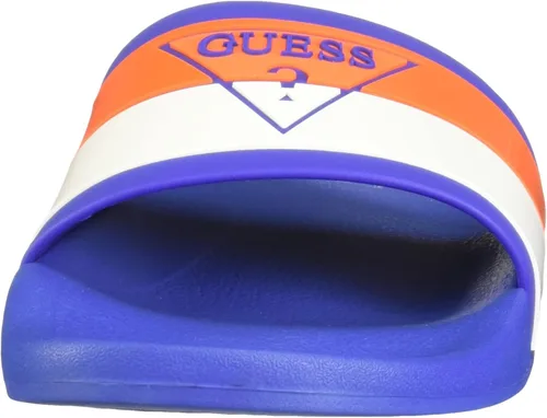 Miniatura 2 de GUESS Sandalias Edeno Slide para hombre, Azul (Medium Blue)