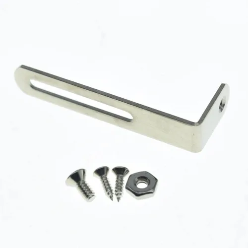 Miniatura 8 de KAISH Soporte de golpeador de guitarra de acero inoxidable premium con tornillos de montaje de golpeador Perno y tuerca para USA Les Paul Negro