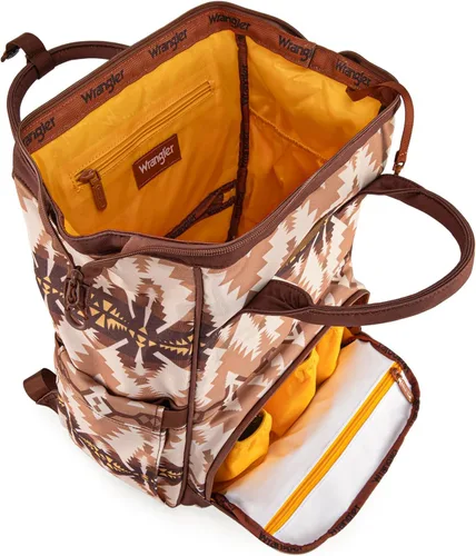 Miniatura 4 de Mochila para pañales Montana West Wrangler Callie con correas para cochecito, bolso de viaje multifunción para bebé al estilo sureño WG2210-9110TN