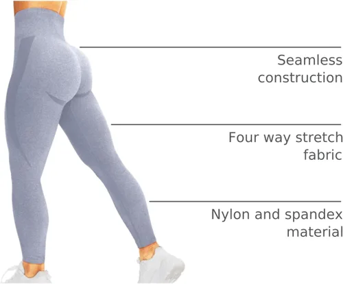 Miniatura 87 de HIGORUN - Leggings sin costuras para mujer, moldeadores, con diseño gráfico de sonrisas, de cintura alta, para el gimnasio, yoga o hacer ejercicio