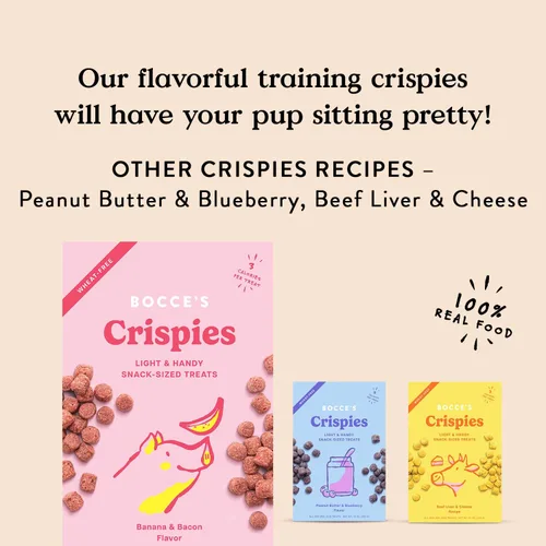 Miniatura 4 de Bocce's Bakery Golosinas crujientes de plátano y tocino para perros, 10 onzas