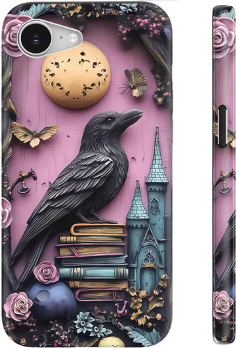Miniatura 138 de LUHOURI Funda para iPhone 12 Mini, compatible con carga inalámbrica, doble capa, interior de silicona suave + carcasa exterior dura, bonito diseño
