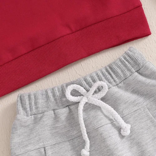 Miniatura 25 de Adobabirl Conjunto de sudadera y pantalones de Halloween para bebé, sudadera y pantalones con parche de calabaza para Halloween, otoño, ropa de bebé