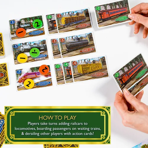 Miniatura 3 de Calliope Games Station Master - Juego de mesa de estrategia de ferrocarril para noche de juegos en familia - Diversión para niños y adultos - 2-6