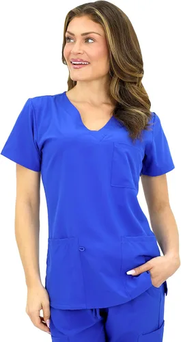 Miniatura 6 de Green Town Conjunto médico de 2 piezas para mujer, ajuste delgado, 4-Flex