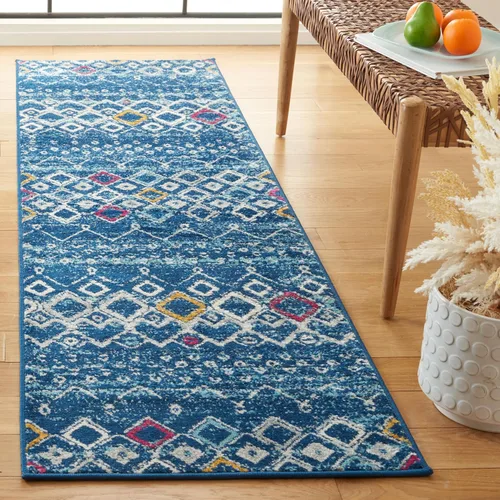 Miniatura 61 de SAFAVIEH Amsterdam Collection Alfombra Decorativa - 2.3 pies x 4 pies, Negro & Multi, Diseño Marroquí Bohemio, Sin Desprendimiento y Fácil Cuidado