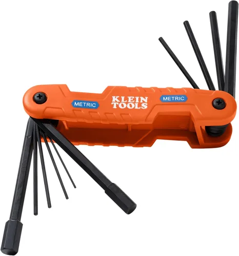 Miniatura 8 de Klein Tools - 70550 Juego de llaves hexagonales, 11 tamaños SAE, herramienta de llaves hexagonales, plegable, muy resistente con llaves hexagonales