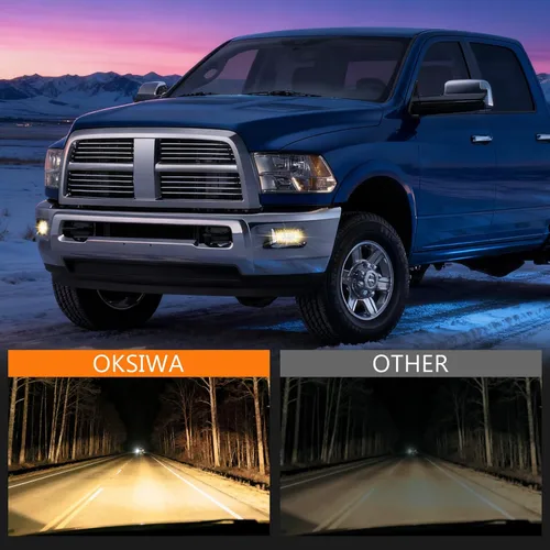Miniatura 5 de Faros antiniebla halógenos para Dodge Ram 1500 2009-2012, Ram 2500 2010-2018 y Ram 3500 2012-2018 – Reemplazo de faros antiniebla de parachoques