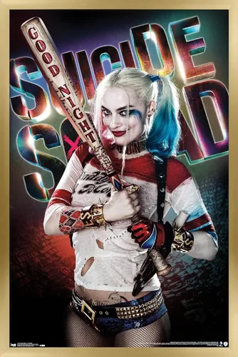 Miniatura 11 de Trends International DC Comics Movie - Escuadrón suicida - Póster de pared de buenas noches, 22.375 x 34 pulgadas, versión enmarcada en negro