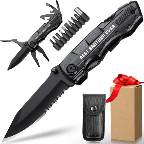 Miniatura 11 de Ideas de regalos para esposa, cuchillo multiherramienta con tinta P de la mejor esposa, regalos de Navidad para esposa del marido, rellenos