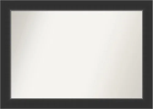 Miniatura 58 de Amanti Art Espejo personalizado, espejo de baño negro Astor, espejo de pared o espejo de tocador de baño sobre el fregadero (25 x 25 pulgadas)