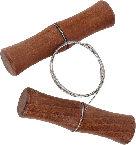 Alambre cortador de arcilla, 9.84 pies de acero inoxidable, mango de madera, alambre de cerámica, cerámica, escultura artística, herramientas de