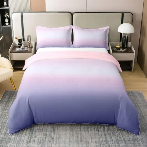 Miniatura 37 de Erosebridal Juego de ropa de cama de 100 % algodón a cuadros para niños y niñas, funda de edredón a cuadros, funda de edredón moderna geométrica