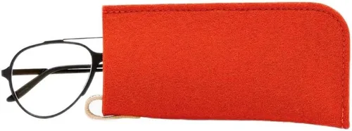 Miniatura 3 de Graf Lantz Funda protectora para lentes, 100% de lujo de lana merina, fieltro de lana merina, sin arañazos, lentes, carbón
