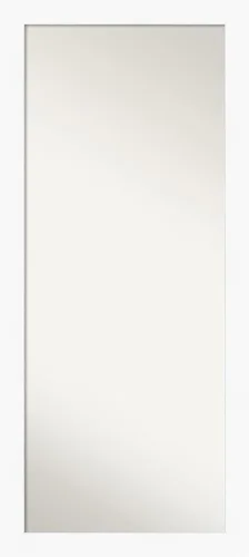 Amanti Art Espejo blanco de longitud completa, 66 x 30 pulgadas, para gabinete, color blanco, espejo de pared de cuerpo entero para vestirse, marco